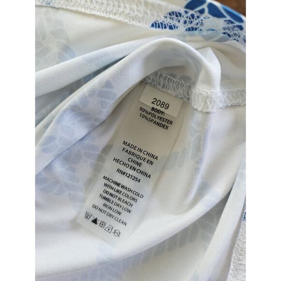 JoFit Sleeveless Mock Neck Performance Golf Shirt Womens Size XL Nautical - Picture 5 of 7